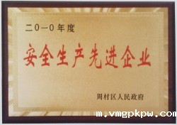 安全生产先进企业